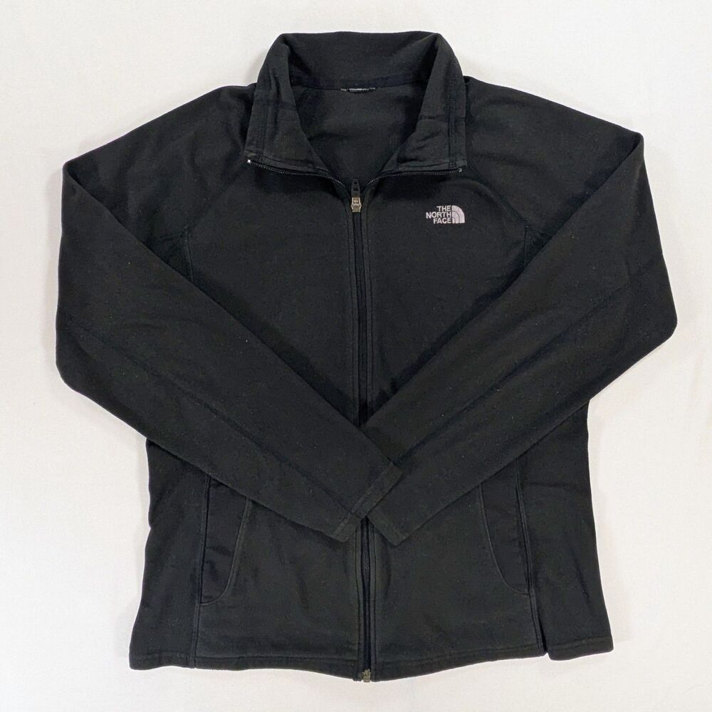 The North Face Jacket Womens Large Black Fleece Full Zip Casual Outdoors